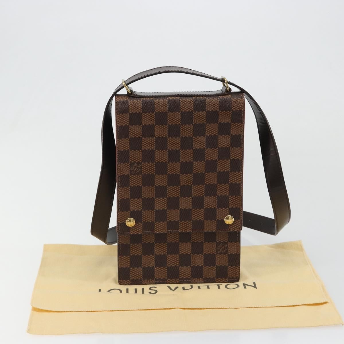 Louis Vuitton Portobello Messenger Damier Ebene Brown Canvas Shoulder Bag Bag (Pre-Owned)