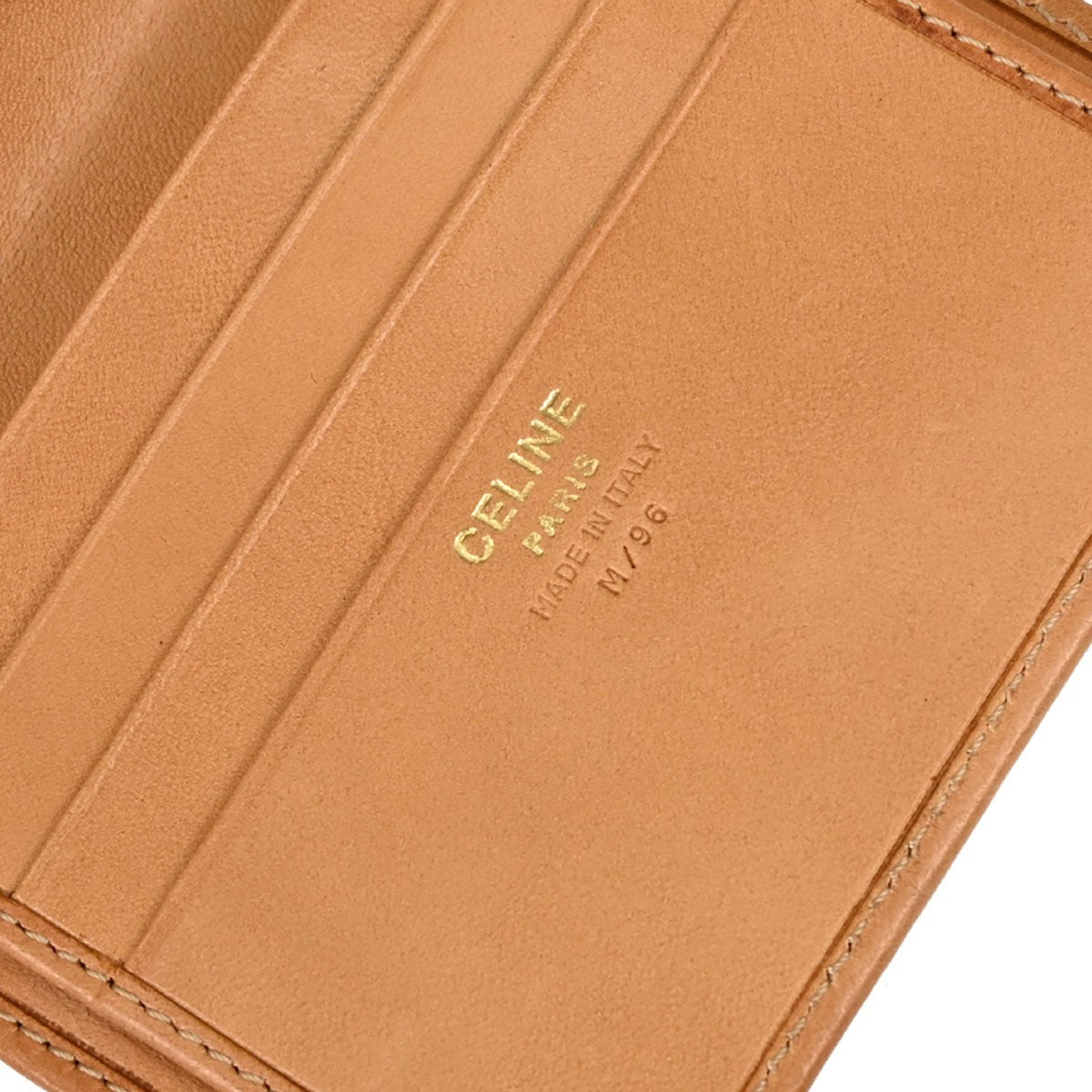 Celine Bifold Triomphe Coated Canvas Brown Pvc Wallets Accessory (Pre-Owned)