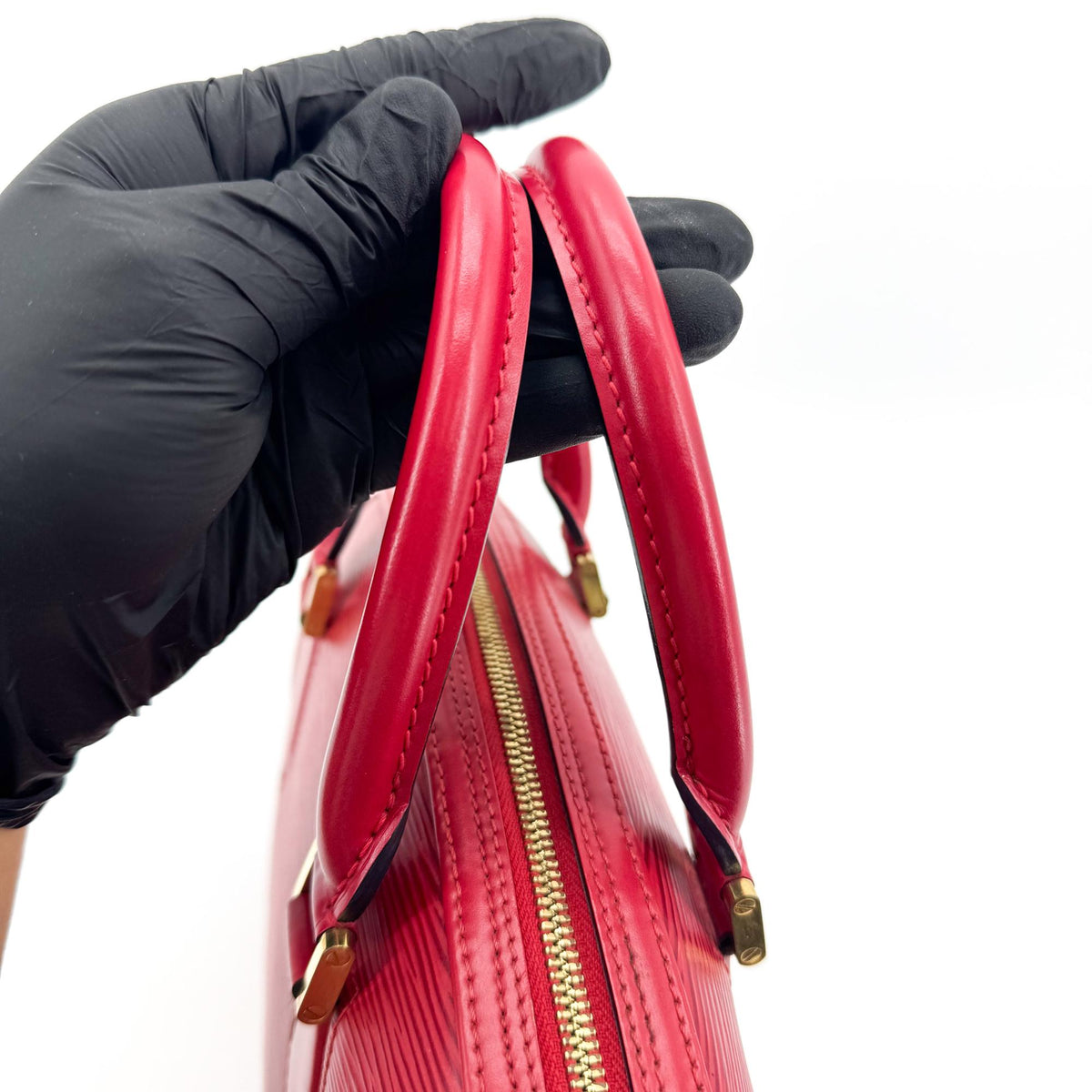 Louis Vuitton Jasmin Epi Leather Red Leather Handbag (Pre-Owned)
