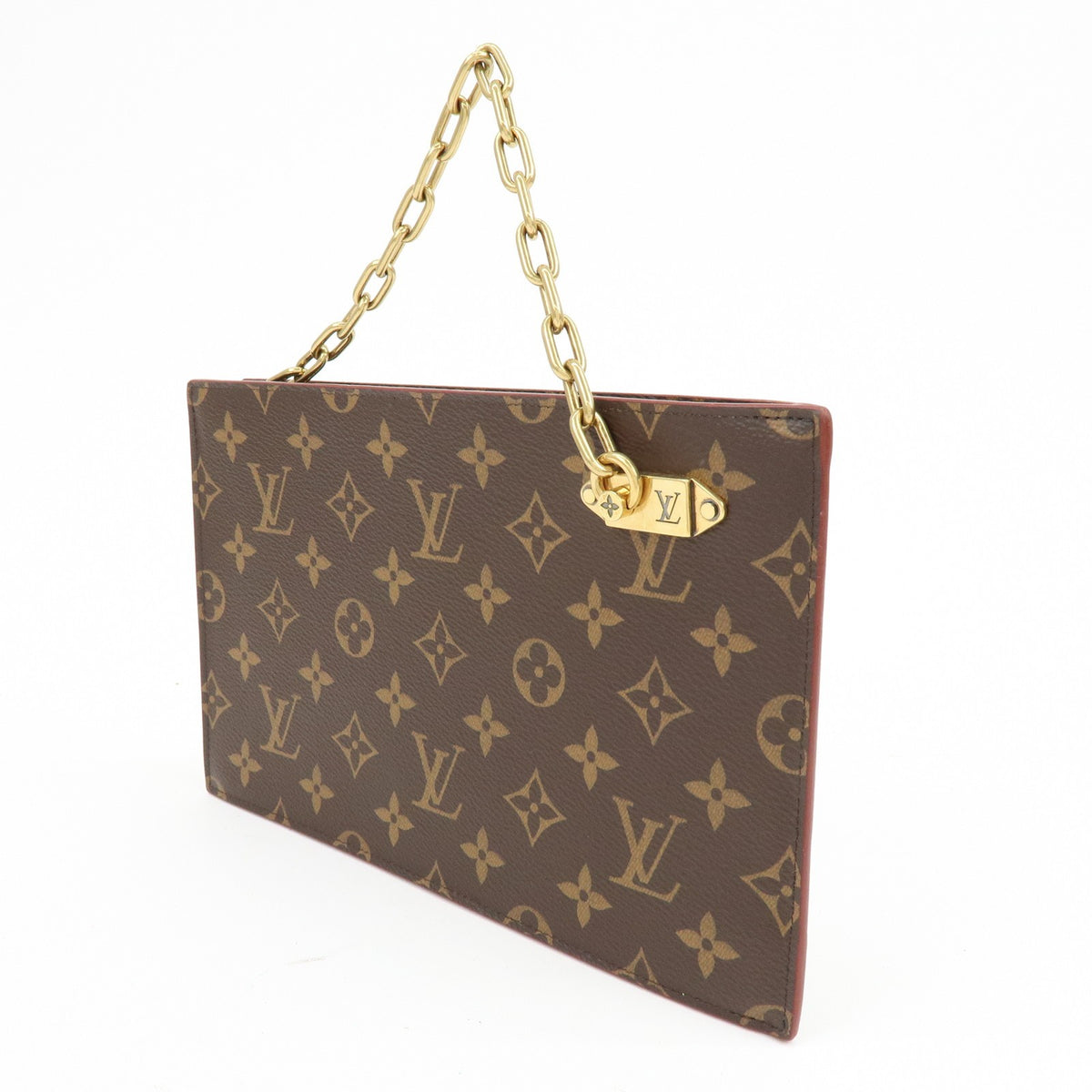 Louis Vuitton Legacy Chain Clutch Monogram Canvas Brown Canvas Clutche & Pouche Bag (Pre-Owned)