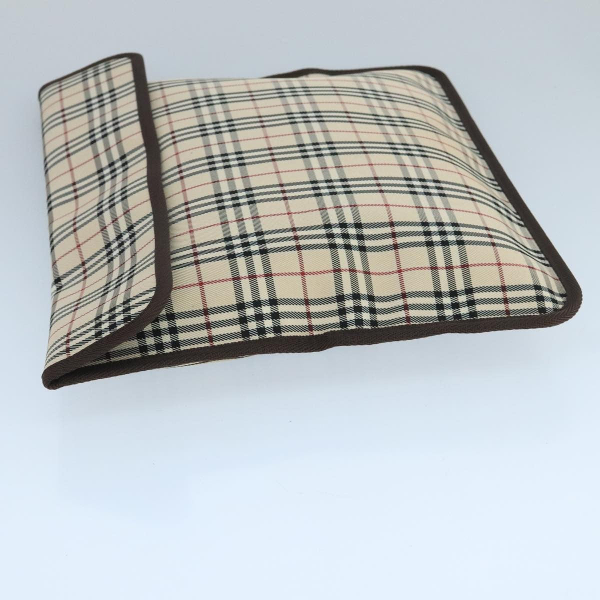 Burberry Nova Check Pochette Canvas Beige Canvas Clutche & Pouche Bag (Pre-Owned)
