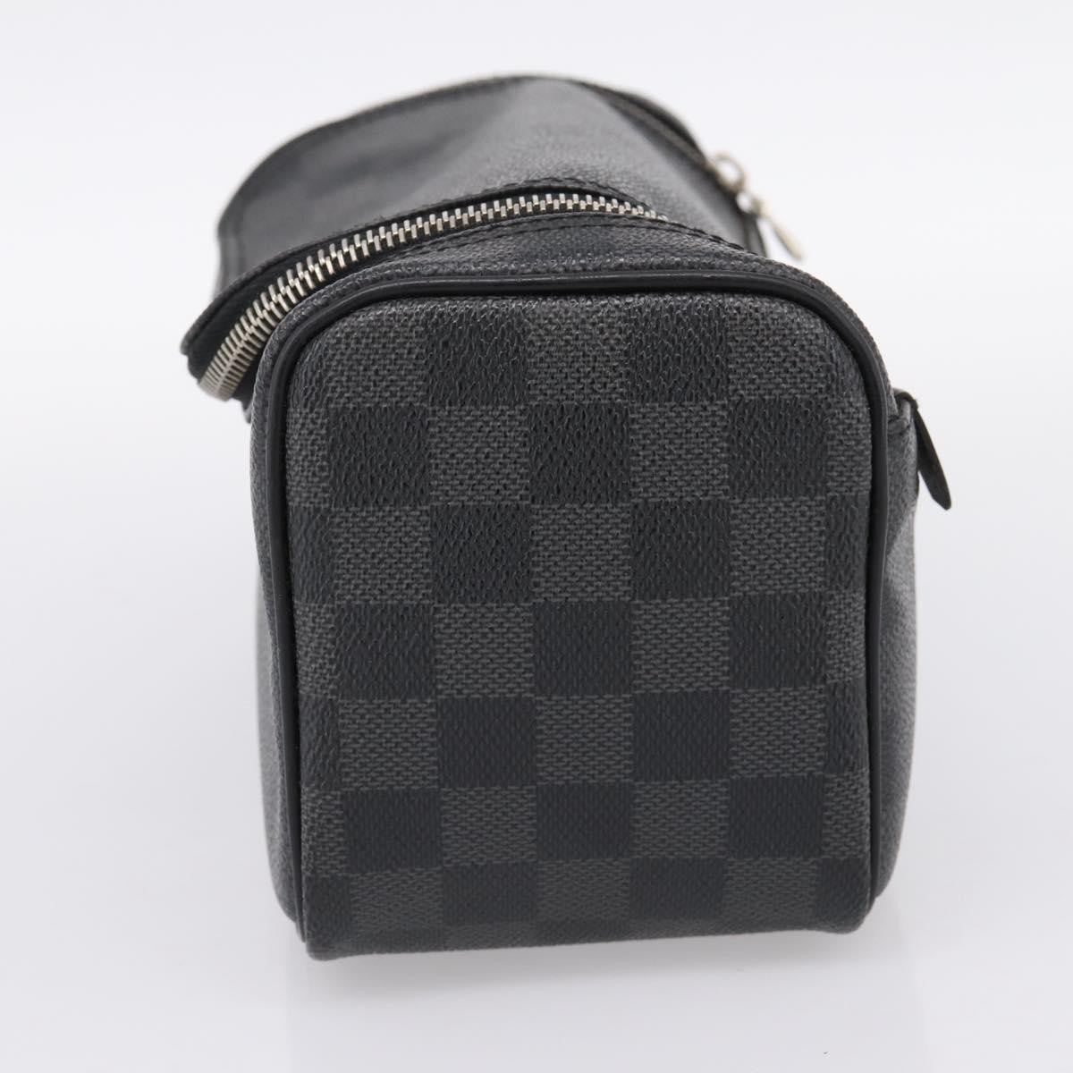 Louis Vuitton Trousse Toilette Damier Canvas Black Canvas Clutche & Pouche Bag (Pre-Owned)