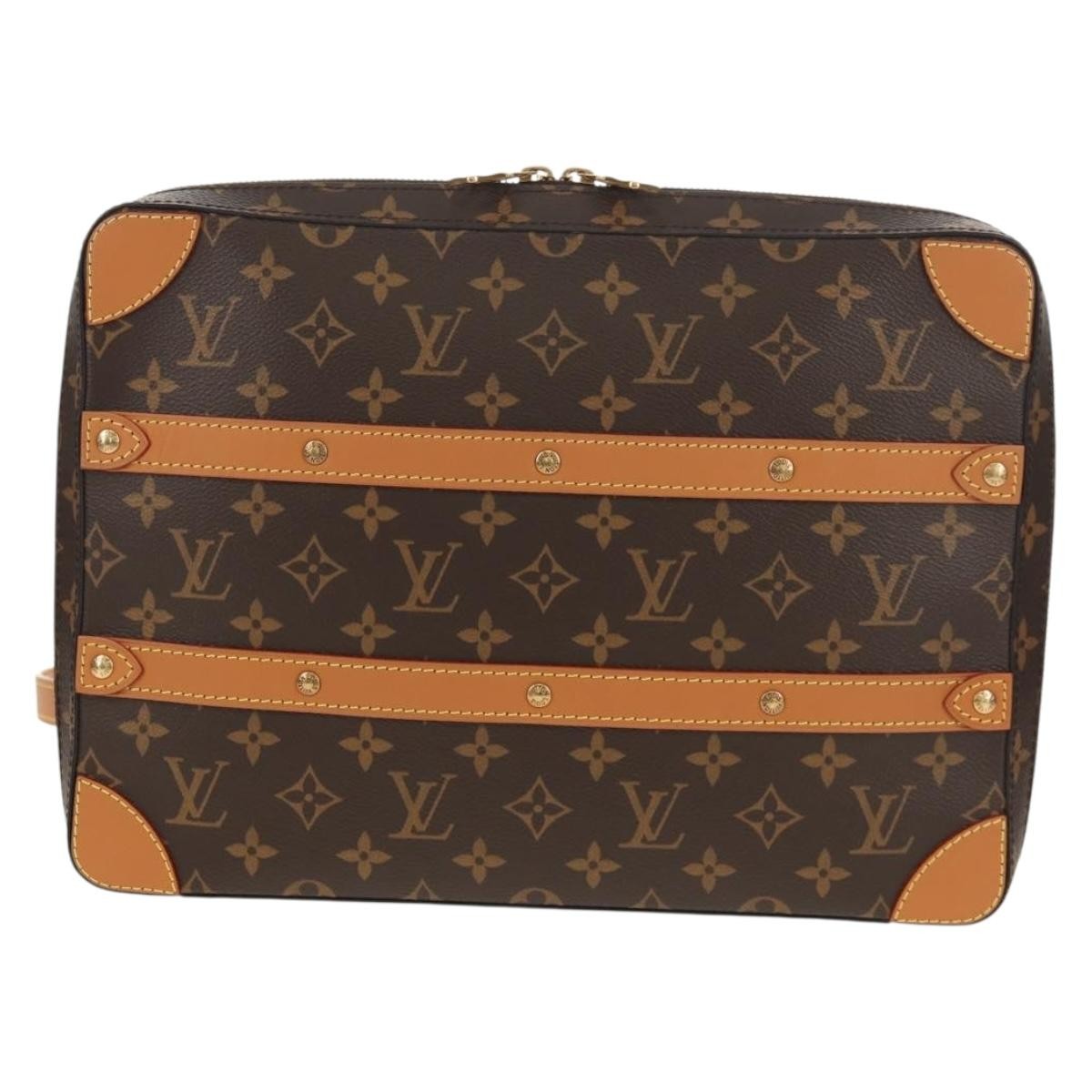 Louis Vuitton Soft Trunk Messenger Monogram Canvas Brown Canvas Shoulder Bag Bag (Pre-Owned)