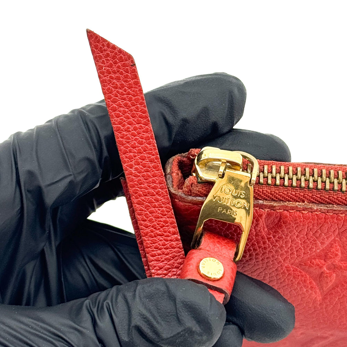 Louis Vuitton Multi Pochette Accessoires Pouch Monogram Empreinte Giant Red Leather Clutche & Pouche Bag (Pre-Owned)
