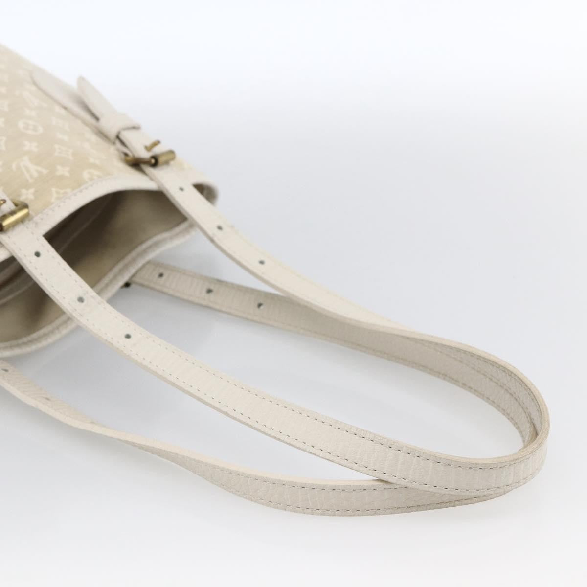 Louis Vuitton Petit Bucket Mini Lin Beige Canvas Shoulder Bag Bag (Pre-Owned)