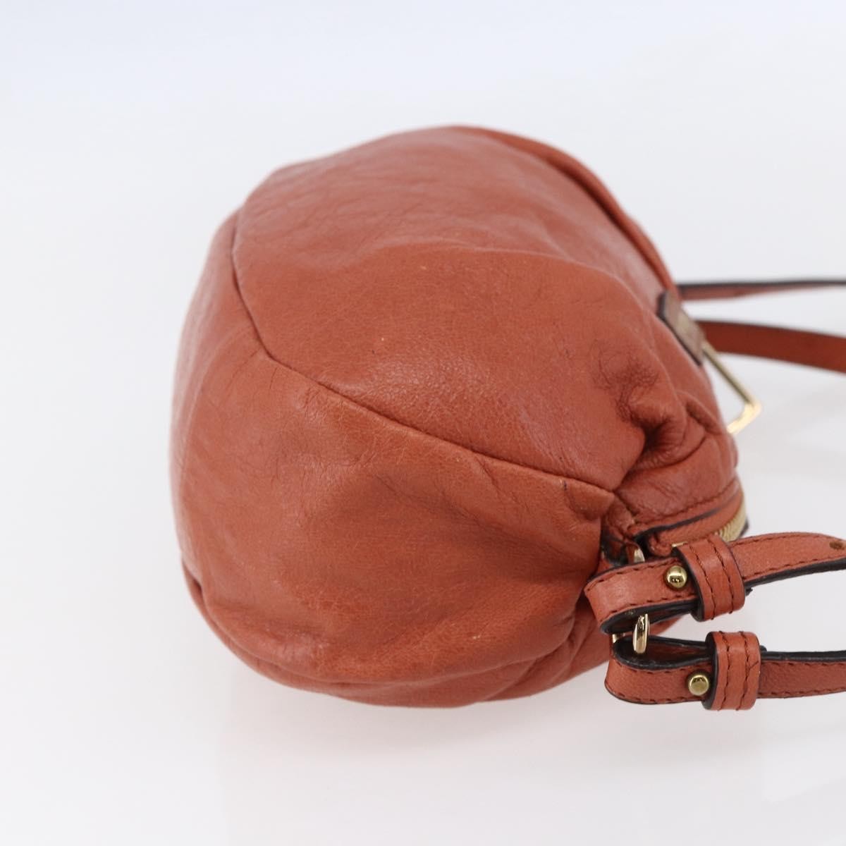 Chloe Vintage Leather Orange Leather Shoulder Bag Bag (Pre-Owned)