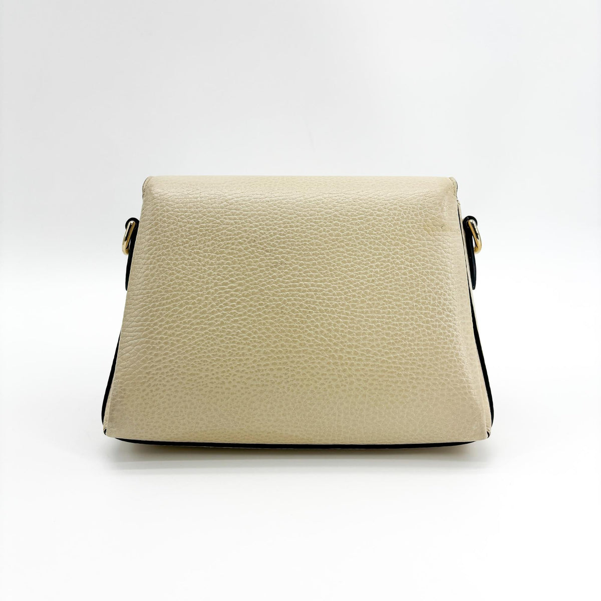 Gucci Interlocking Leather Beige Leather Shoulder Bag Bag (Pre-Owned)