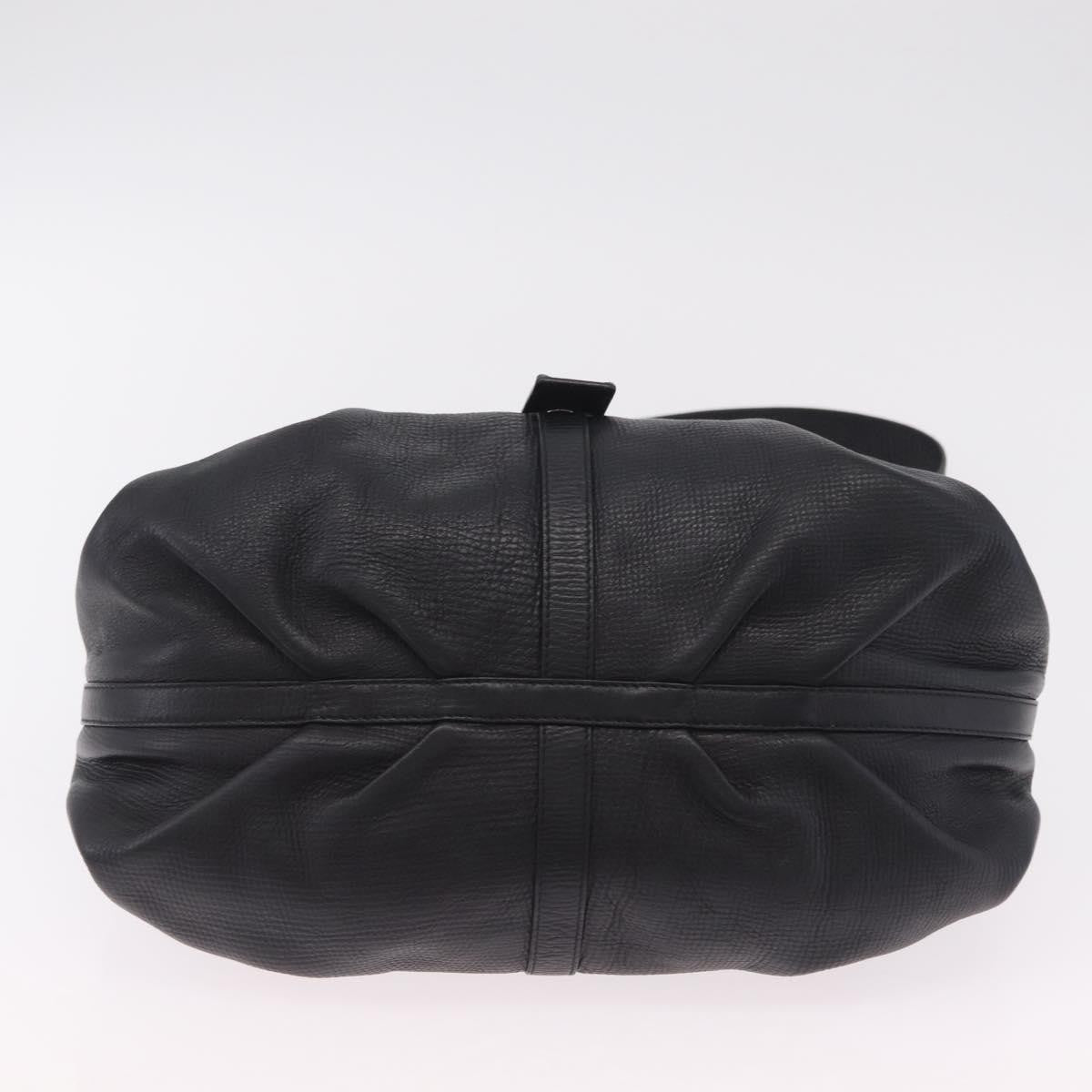 Bvlgari Chandra Hobo Leather Black Leather Shoulder Bag Bag (Pre-Owned)