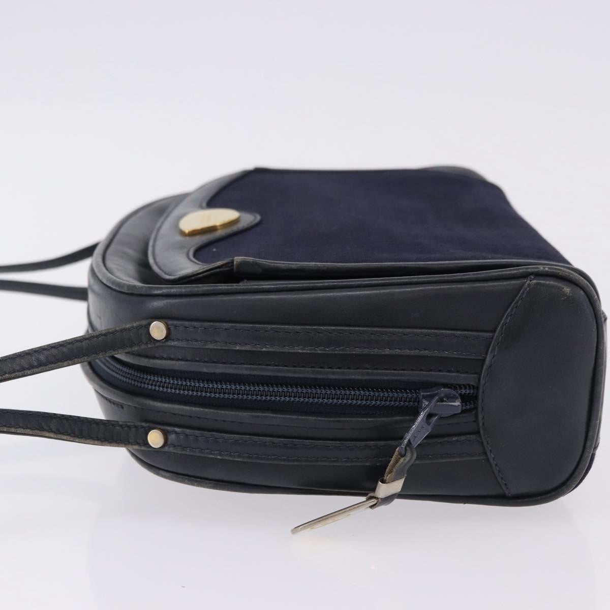 Gucci Micro Gg Canvas Canvas Navy Canvas Shoulder Bag Bag (Pre-Owned)