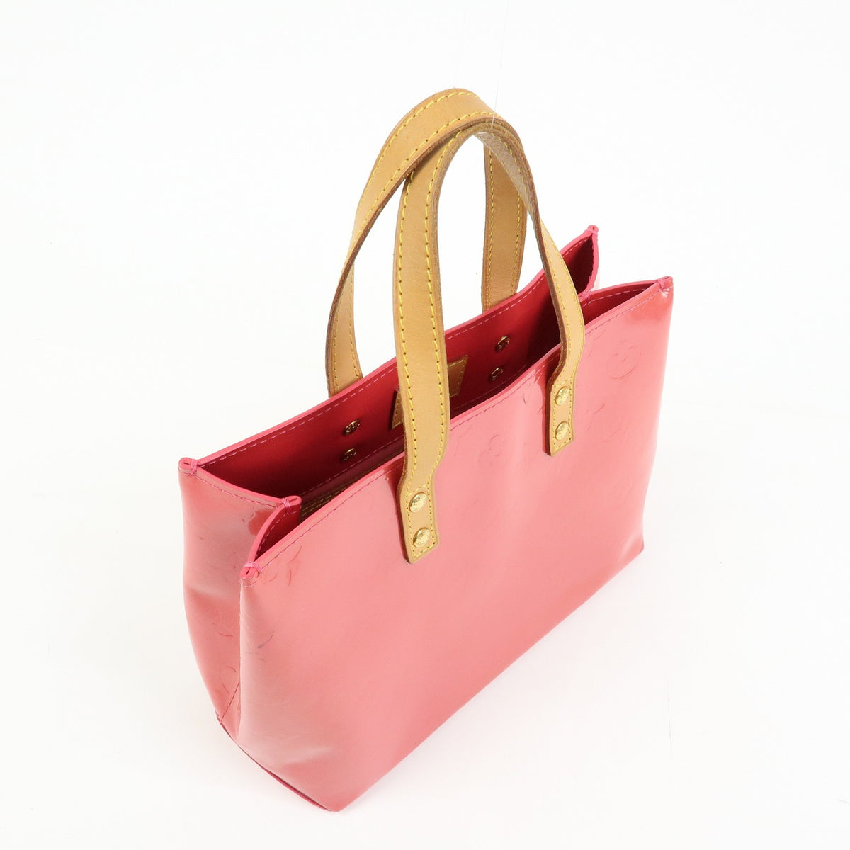 Louis Vuitton Reade Monogram Vernis Pink Patent_Leather Handbag (Pre-Owned)