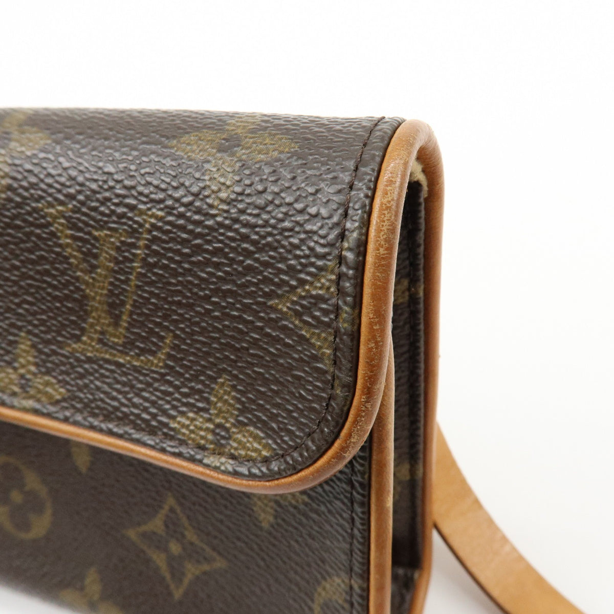 Louis Vuitton Florentine Waist Monogram Canvas Brown Canvas Handbag (Pre-Owned)