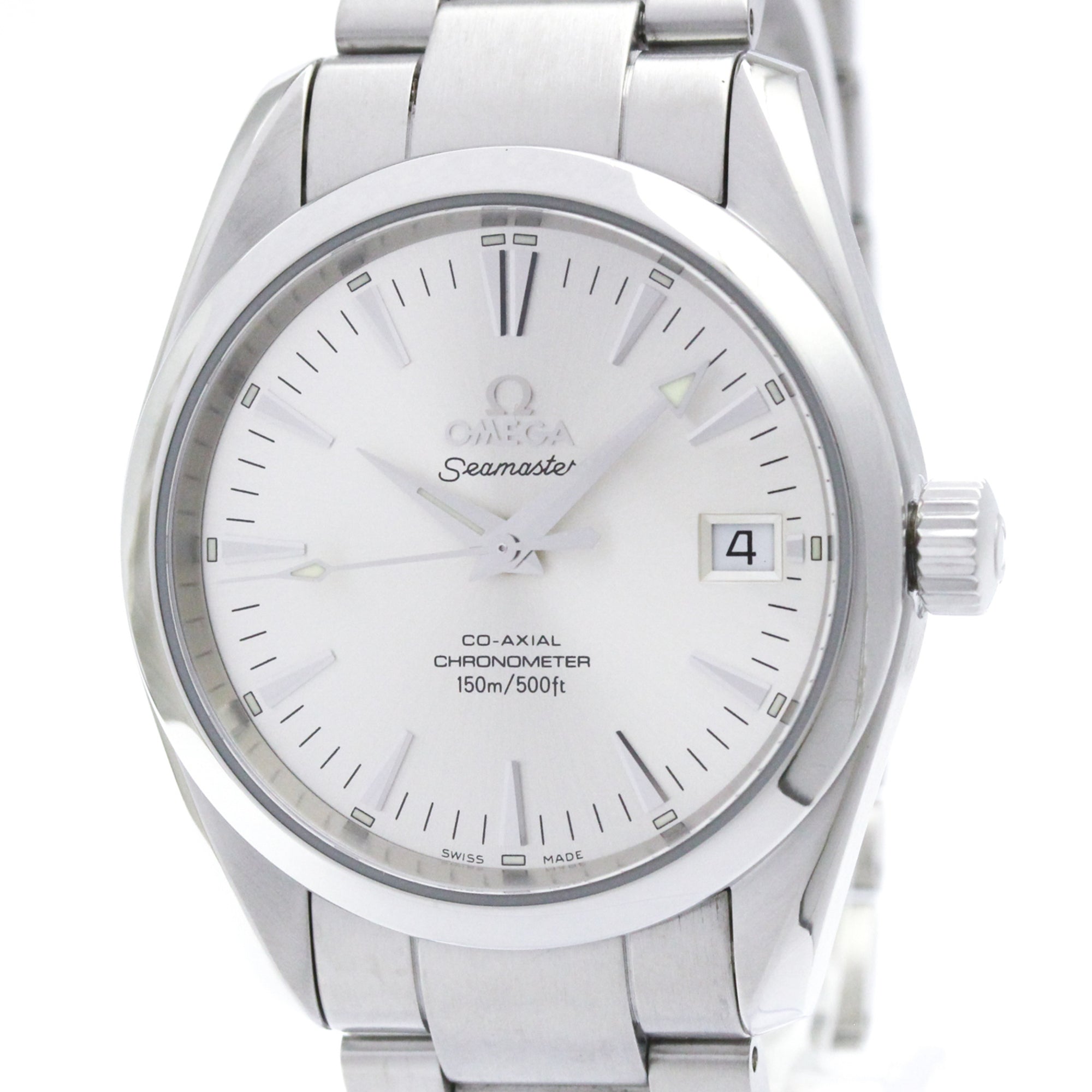 Omega Seamaster Aqua Terra 150M Co-Axial Chronometer Automatic Stainless Steel Watch (Pre-Owned)
