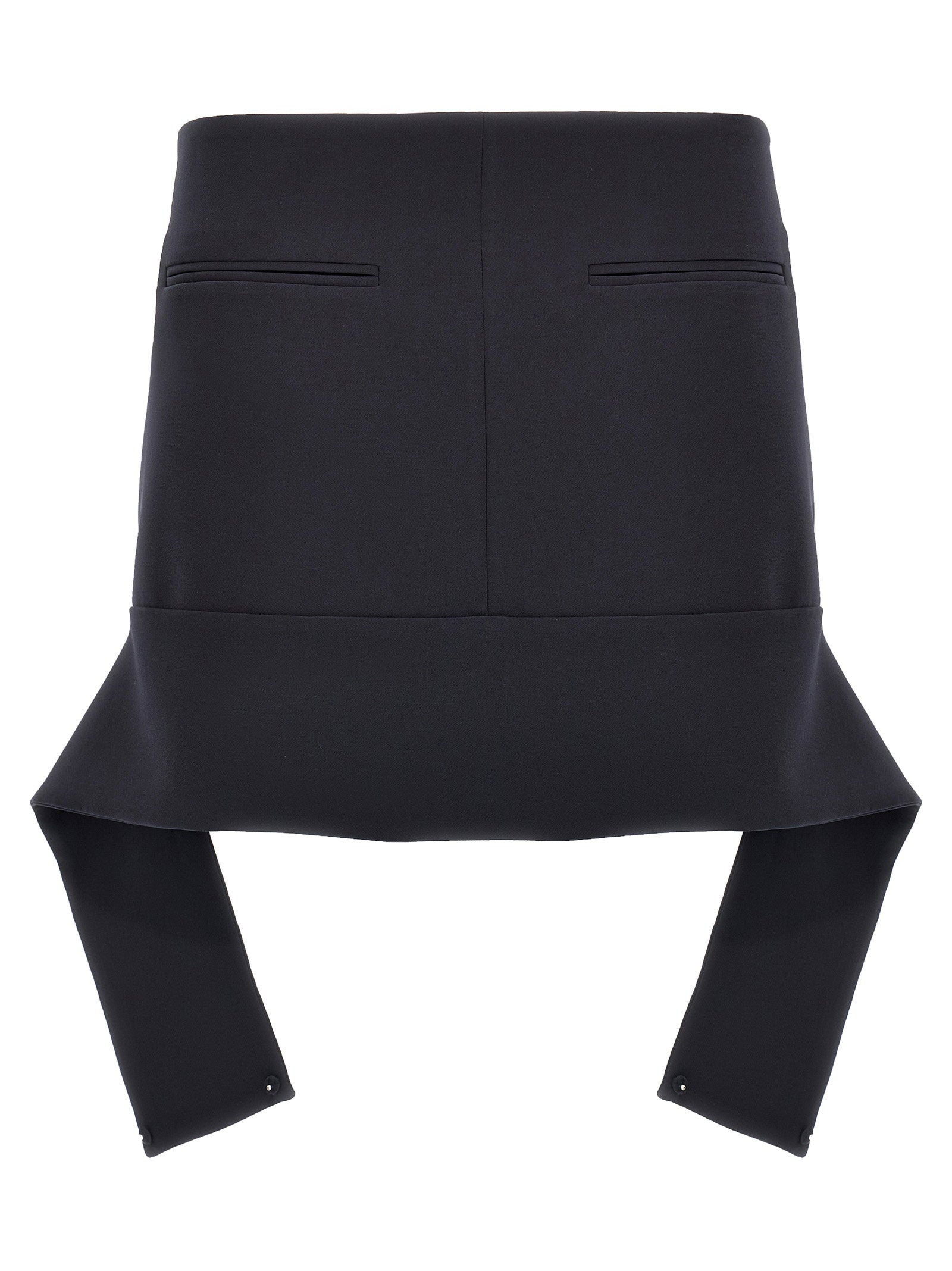 Courreges Women's Reversed Belt Mini Skirt