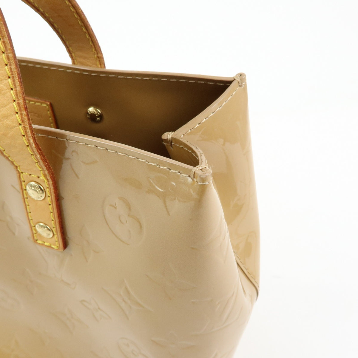 Louis Vuitton Reade Monogram Vernis Brown Patent_Leather Handbag (Pre-Owned)
