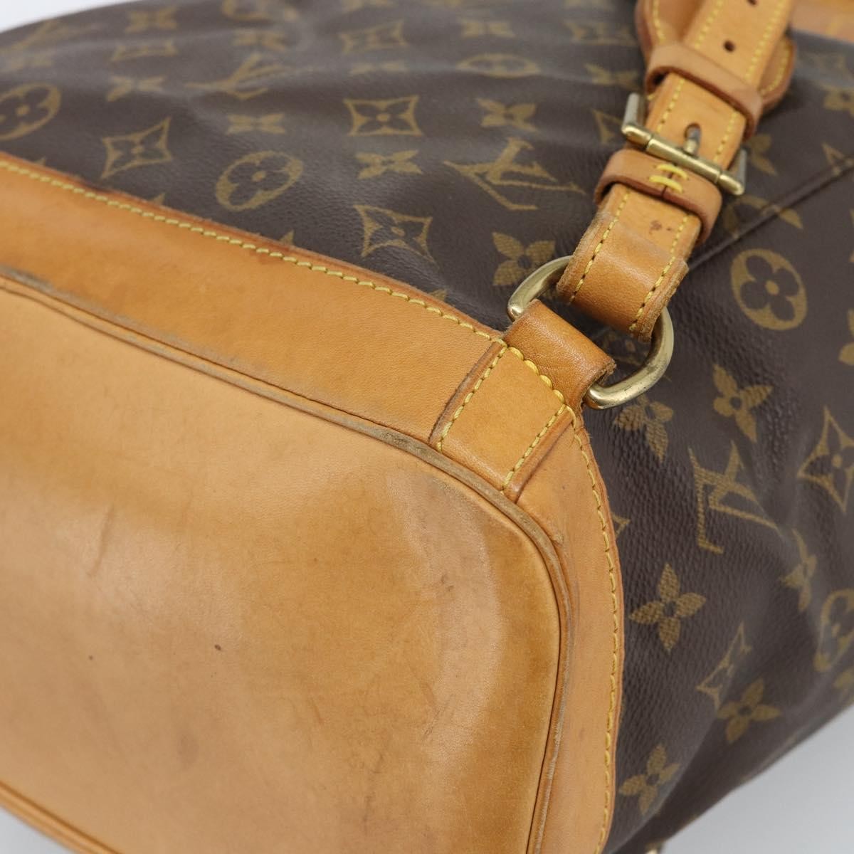 Louis Vuitton Vintage Montsouris Monogram Canvas Brown Canvas Backpack Bag (Pre-Owned)