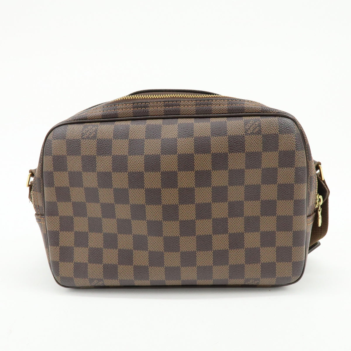 Louis Vuitton Reporter Damier Brown Canvas Shoulder Bag Bag (Pre-Owned)