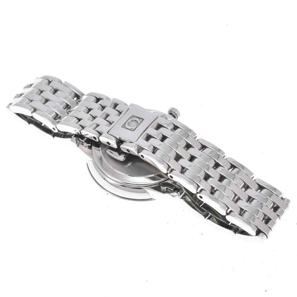 Omega De Ville Prestige Quartz Stainless Steel And Rose Gold With Diamond Markers Watch (Pre-Owned)