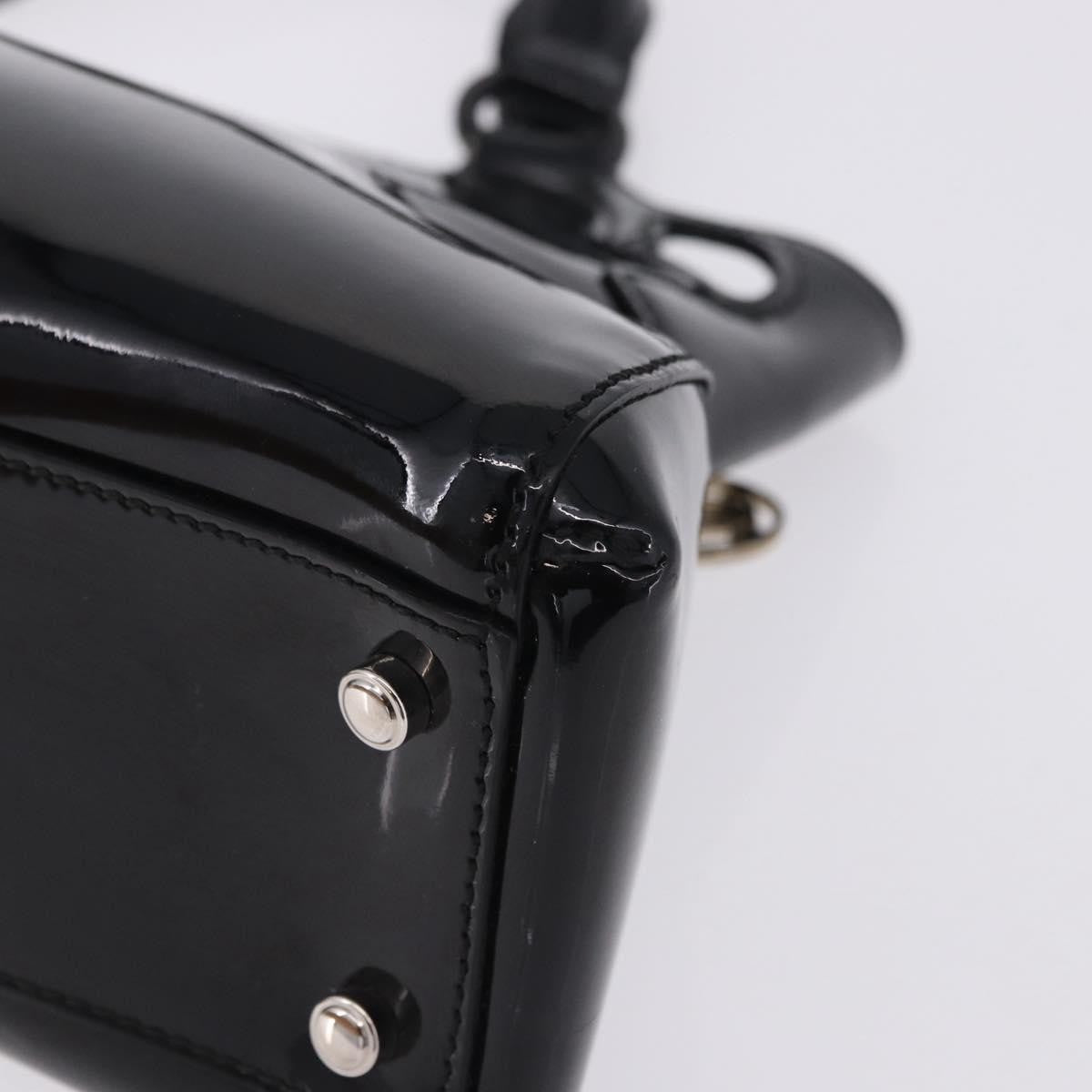 Cartier Marcello Patent Leather Black Patent_Leather Handbag (Pre-Owned)