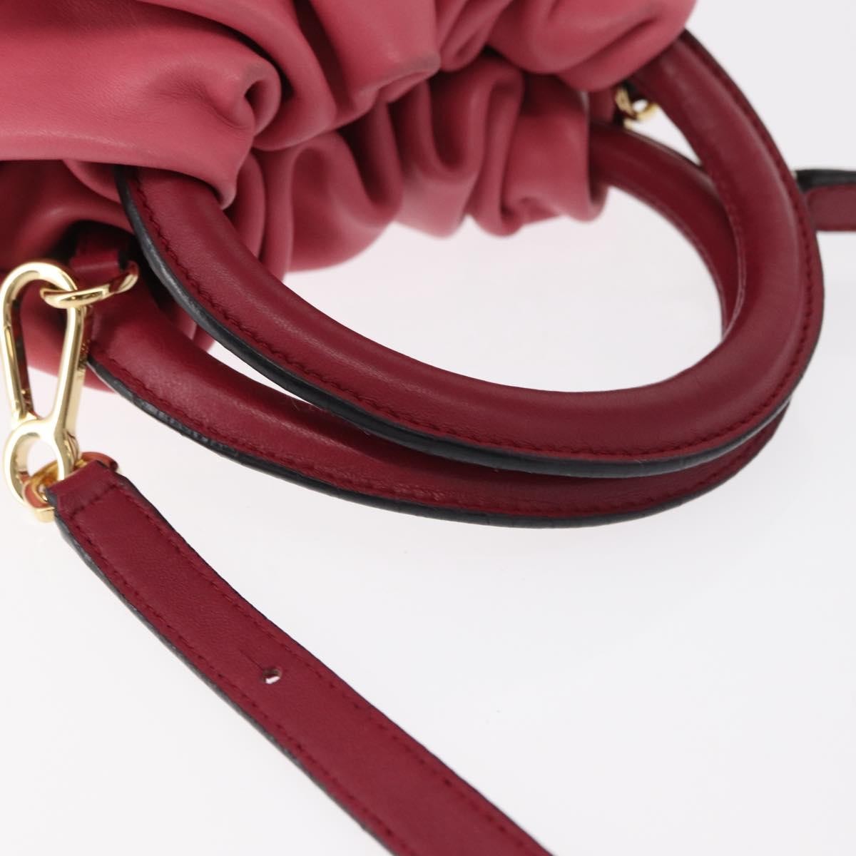 Loewe Bounce Lambskin Pink Leather Handbag (Pre-Owned)