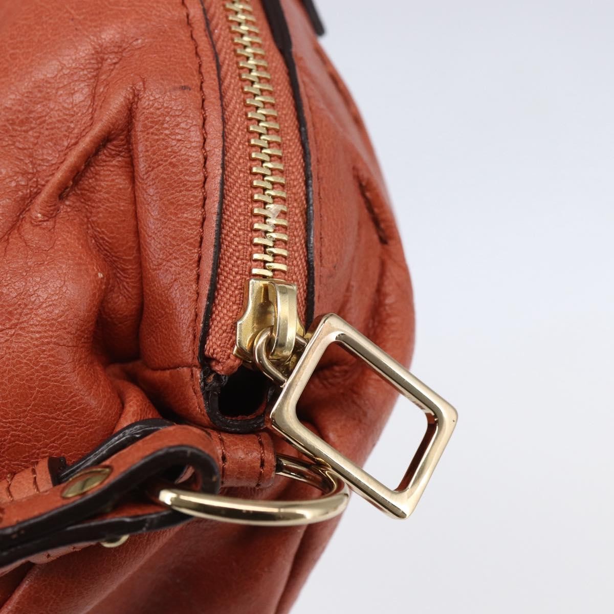 Chloe Vintage Leather Orange Leather Shoulder Bag Bag (Pre-Owned)