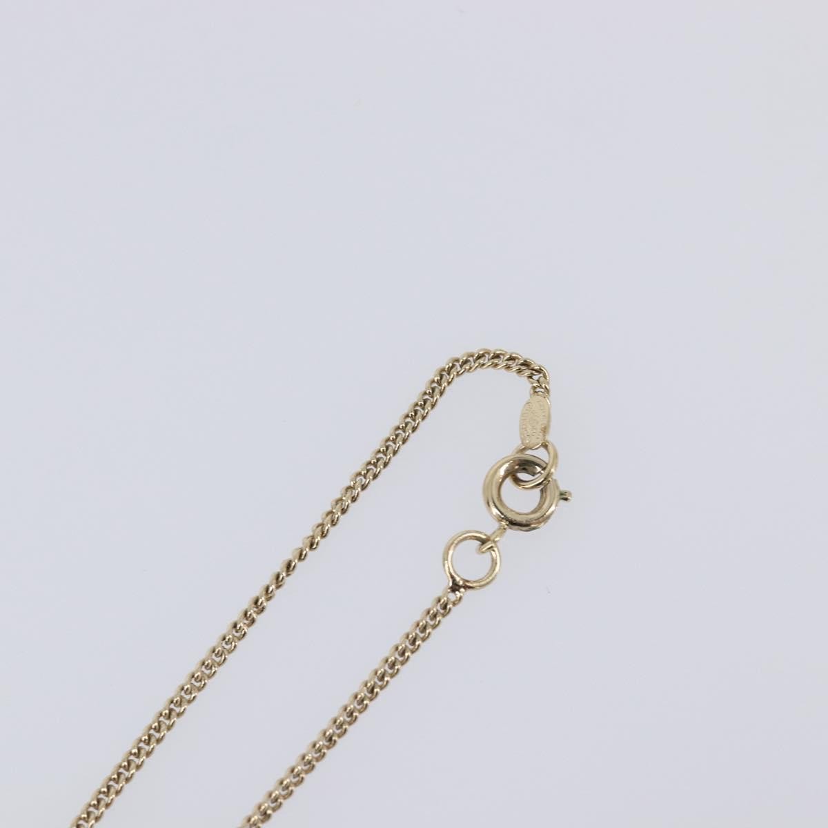 Chanel Square Cc Pendant Metal Gold Metal Necklace Jewelry (Pre-Owned)