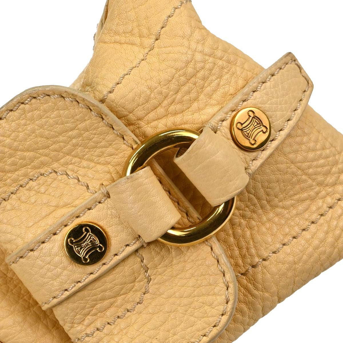 Celine Boogie Calfskin Yellow Leather Handbag (Pre-Owned)