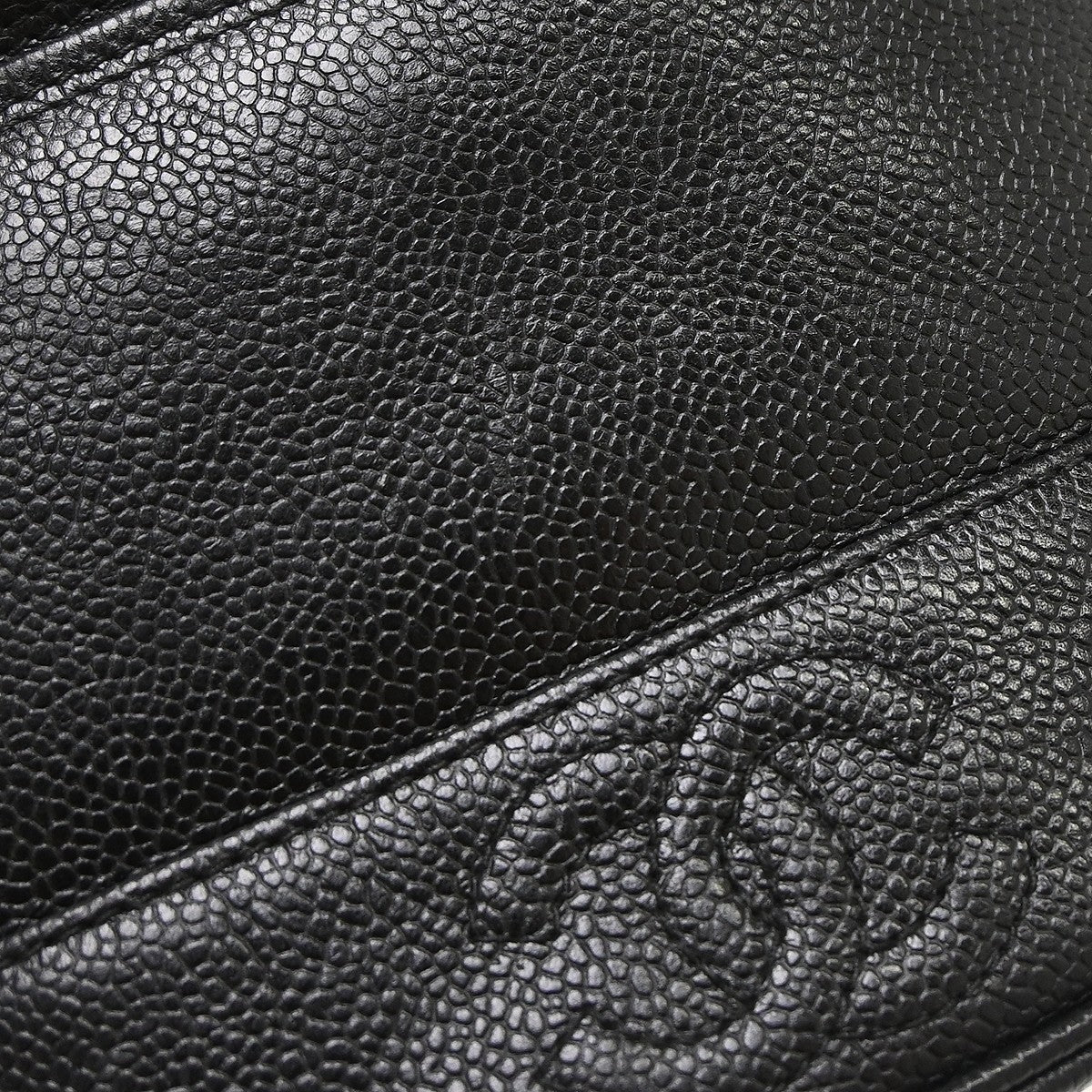 Chanel Vintage Timeless Vanity Case Caviar Black Calfskin Clutche & Pouche Bag (Pre-Owned)