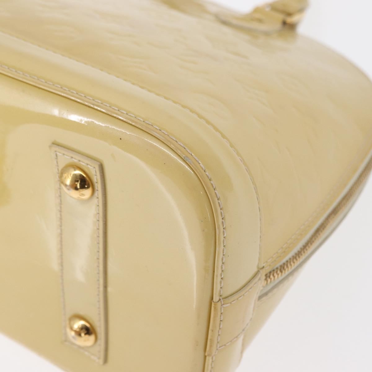 Louis Vuitton Alma Patent Leather Beige Patent_Leather Handbag (Pre-Owned)