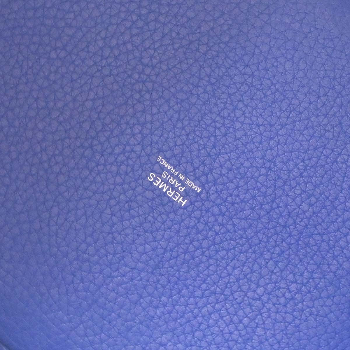 Hermes Picotin Lock Clemence Blue Leather Handbag (Pre-Owned)