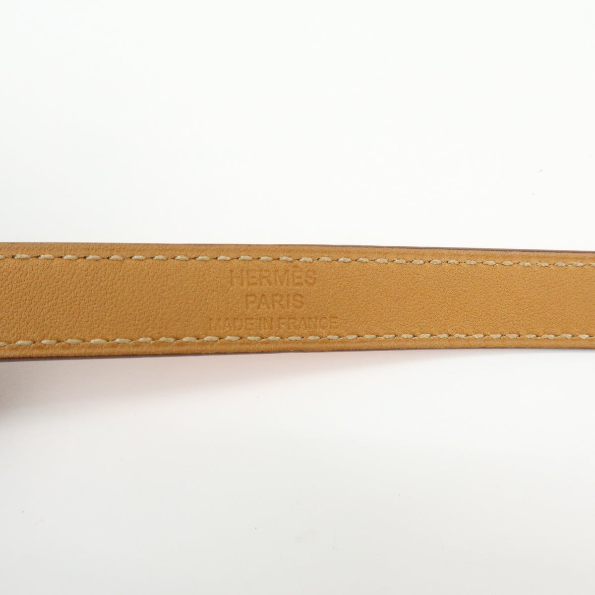 Hermes Kelly Double Tour Leather Orange Leather Bracelet Jewelry (Pre-Owned)