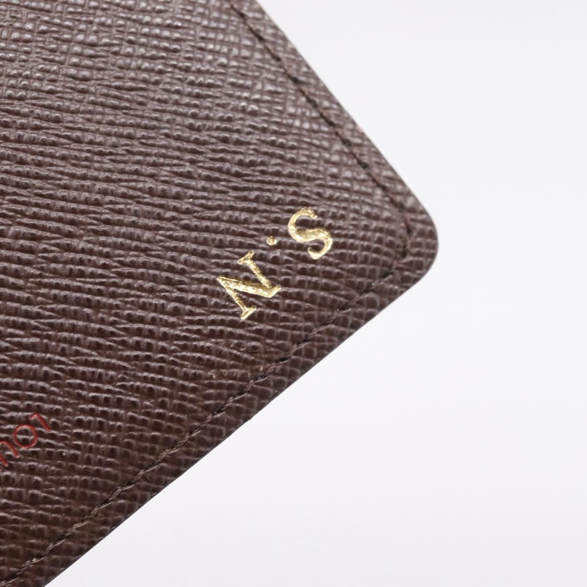 Louis Vuitton Business Card Case Damier Brown Canvas Card Holders Accessory (Pre-Owned)