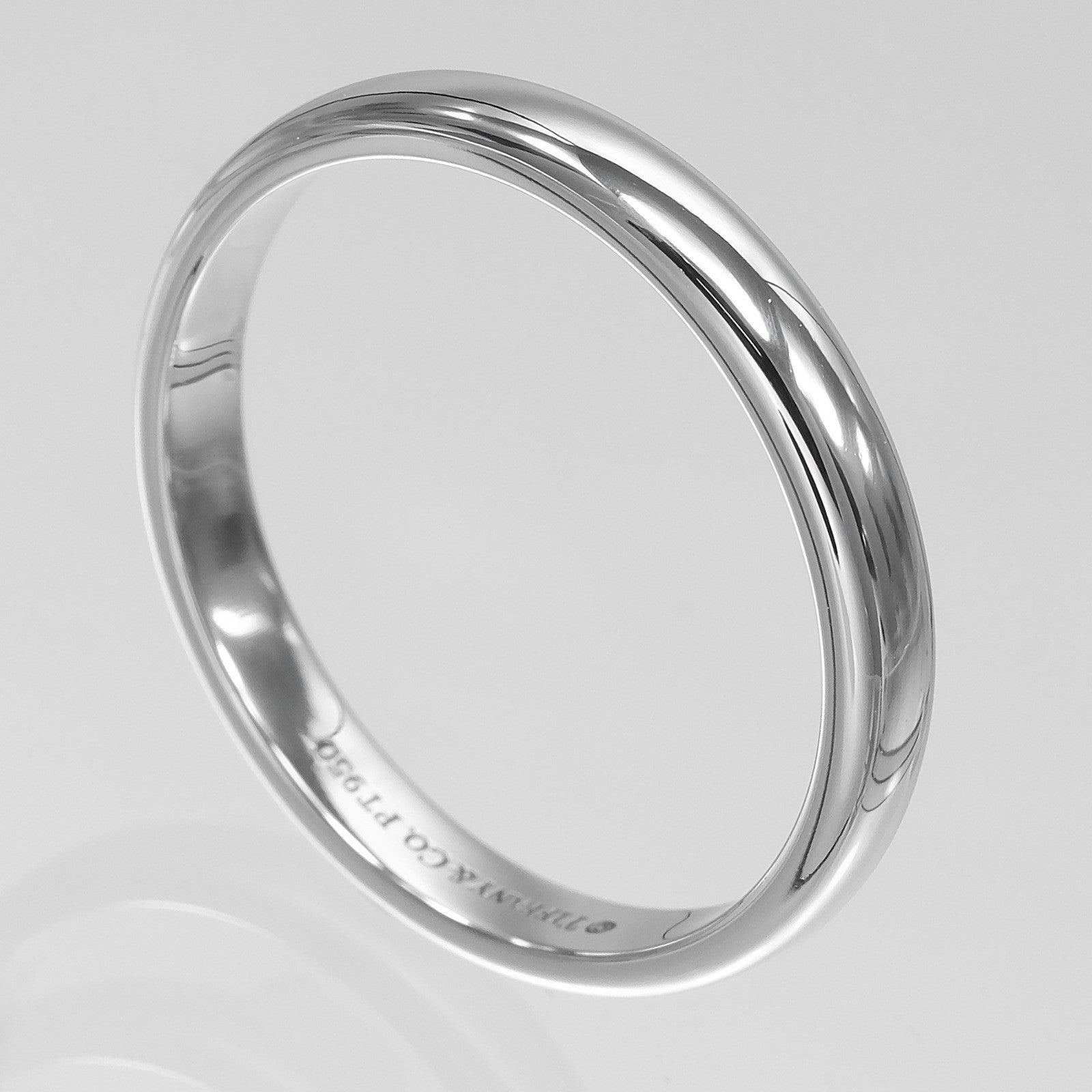 Tiffany & Co. Forever Band Platinium Silver Platinum Ring Jewelry (Pre-Owned)