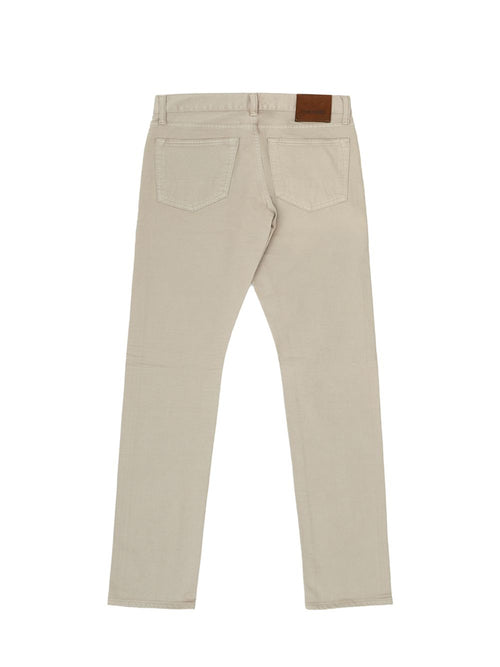 Tom Ford Chic Beige Straight Fit Cotton Men's Jeans