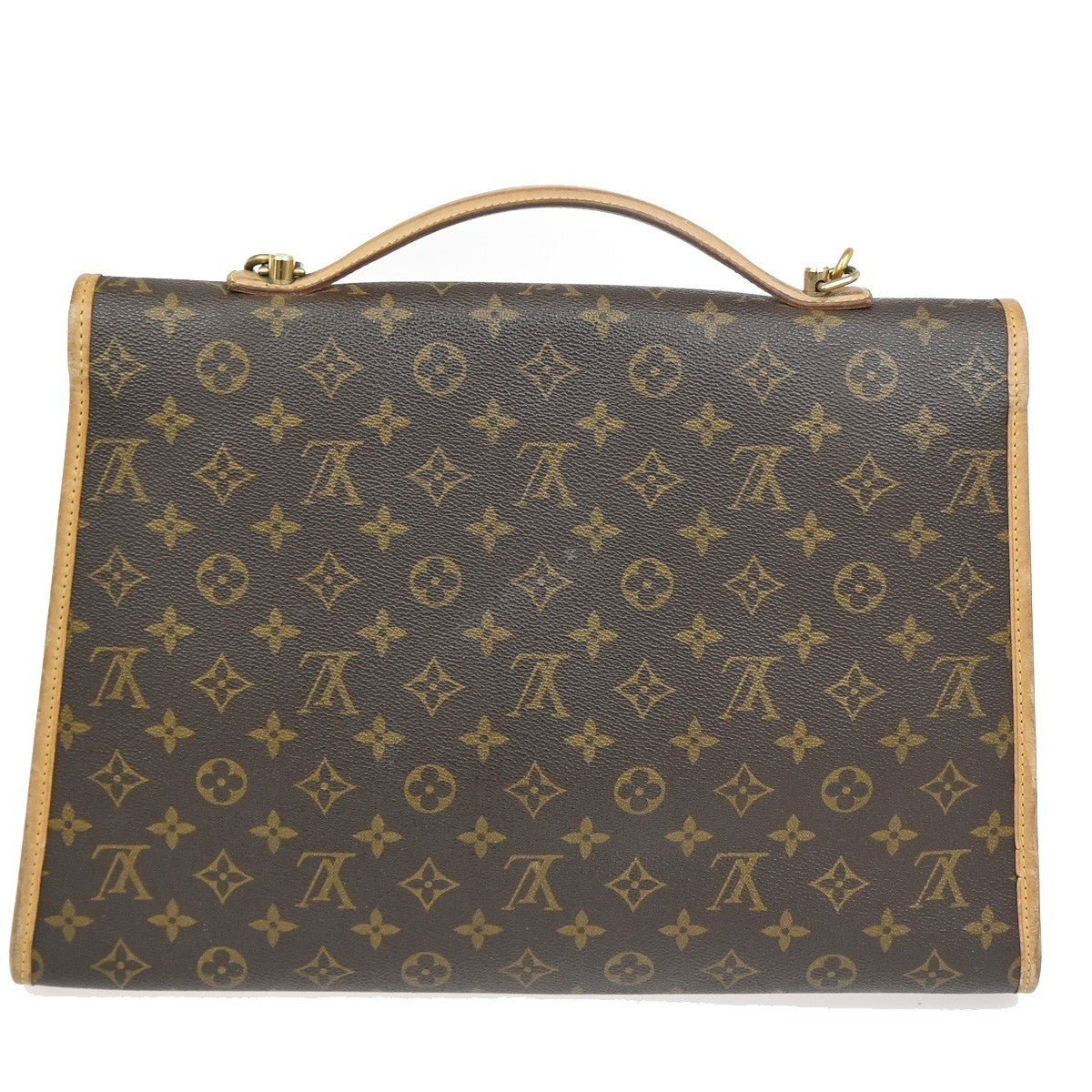 Louis Vuitton Beverly Monogram Canvas Brown Canvas Briefcase Bag (Pre-Owned)