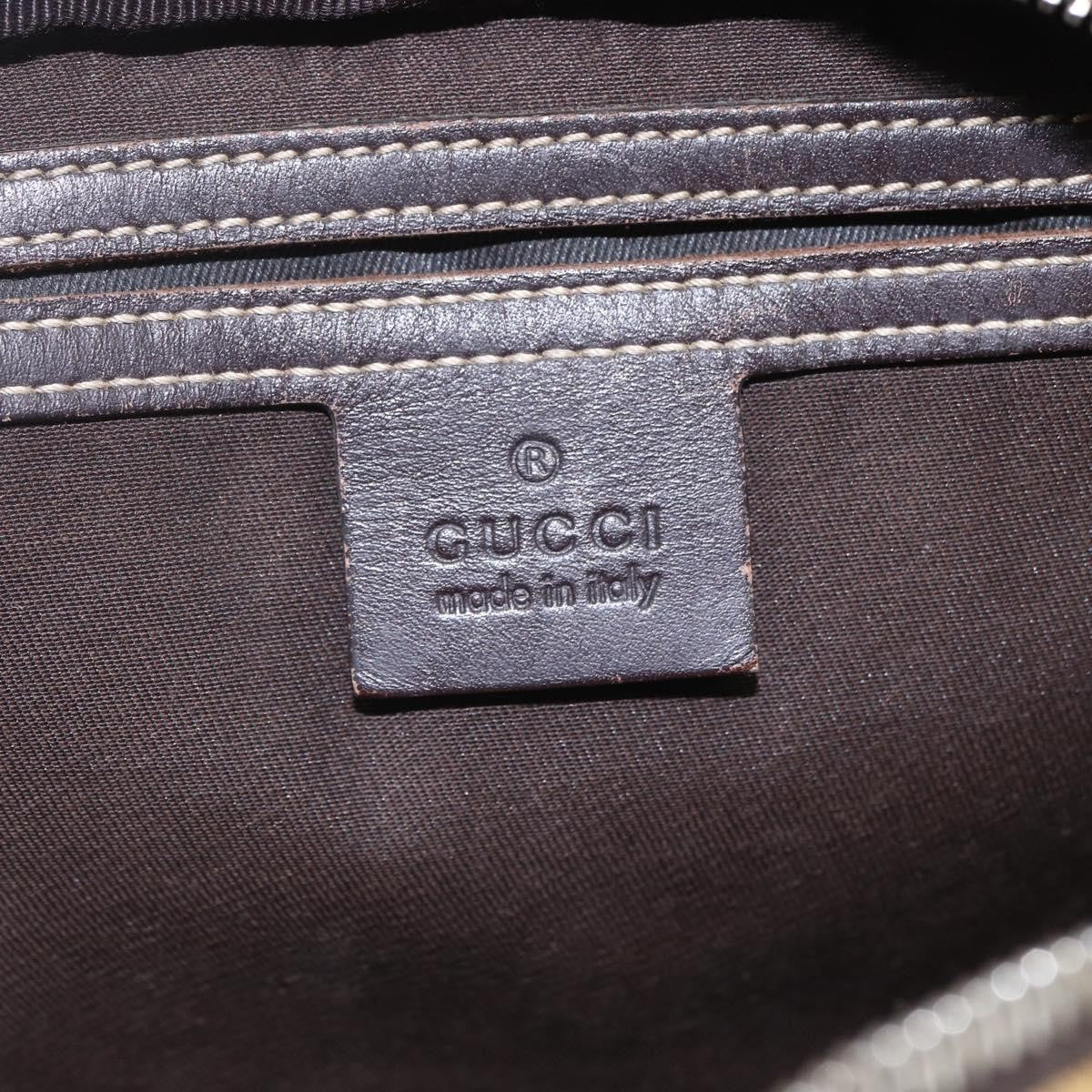 Gucci Front Zip Messenger Gg Coated Canvas Brown Canvas Shoulder Bag Bag (Pre-Owned)