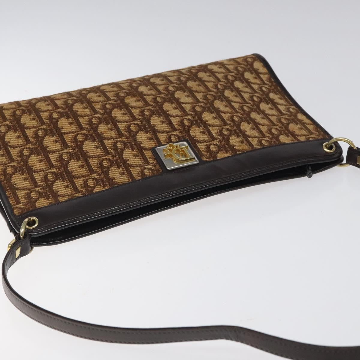 Christian Dior Vintage Trotter Canvas Brown Canvas Shoulder Bag Bag (Pre-Owned)