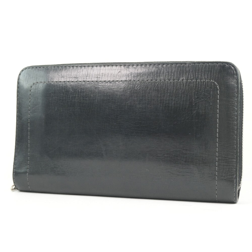 Louis Vuitton Zippy Organizer Black Leather Wallet (Pre-Owned)