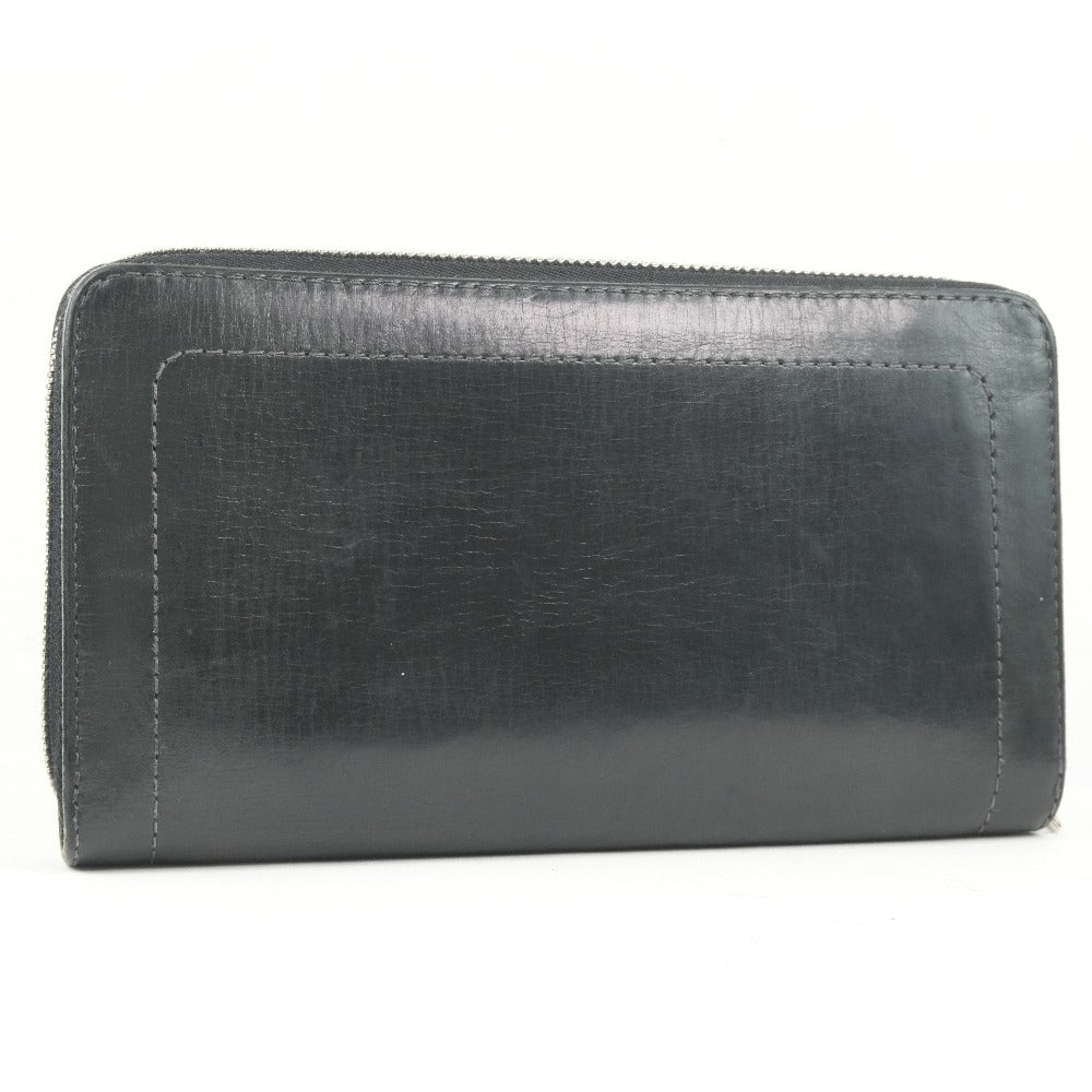 Louis Vuitton Zippy Organizer Black Leather Wallet (Pre-Owned)