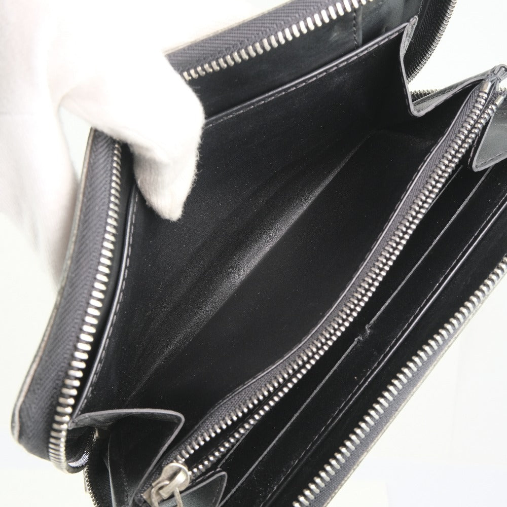 Louis Vuitton Zippy Organizer Black Leather Wallet (Pre-Owned)