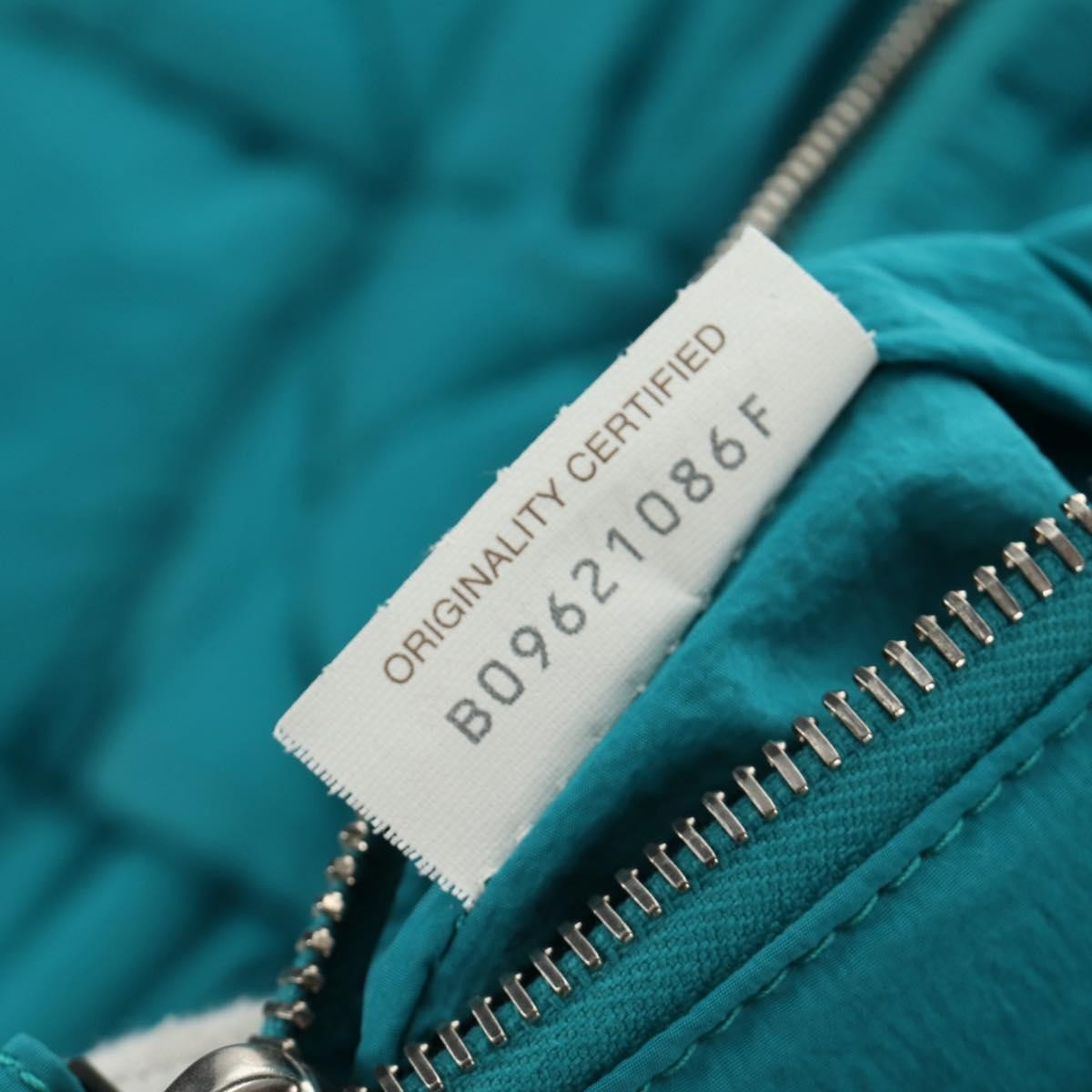Bottega Veneta Padded Tech Cassette Intrecciato Nylon Blue Nylon Crossbody Bag Bag (Pre-Owned)