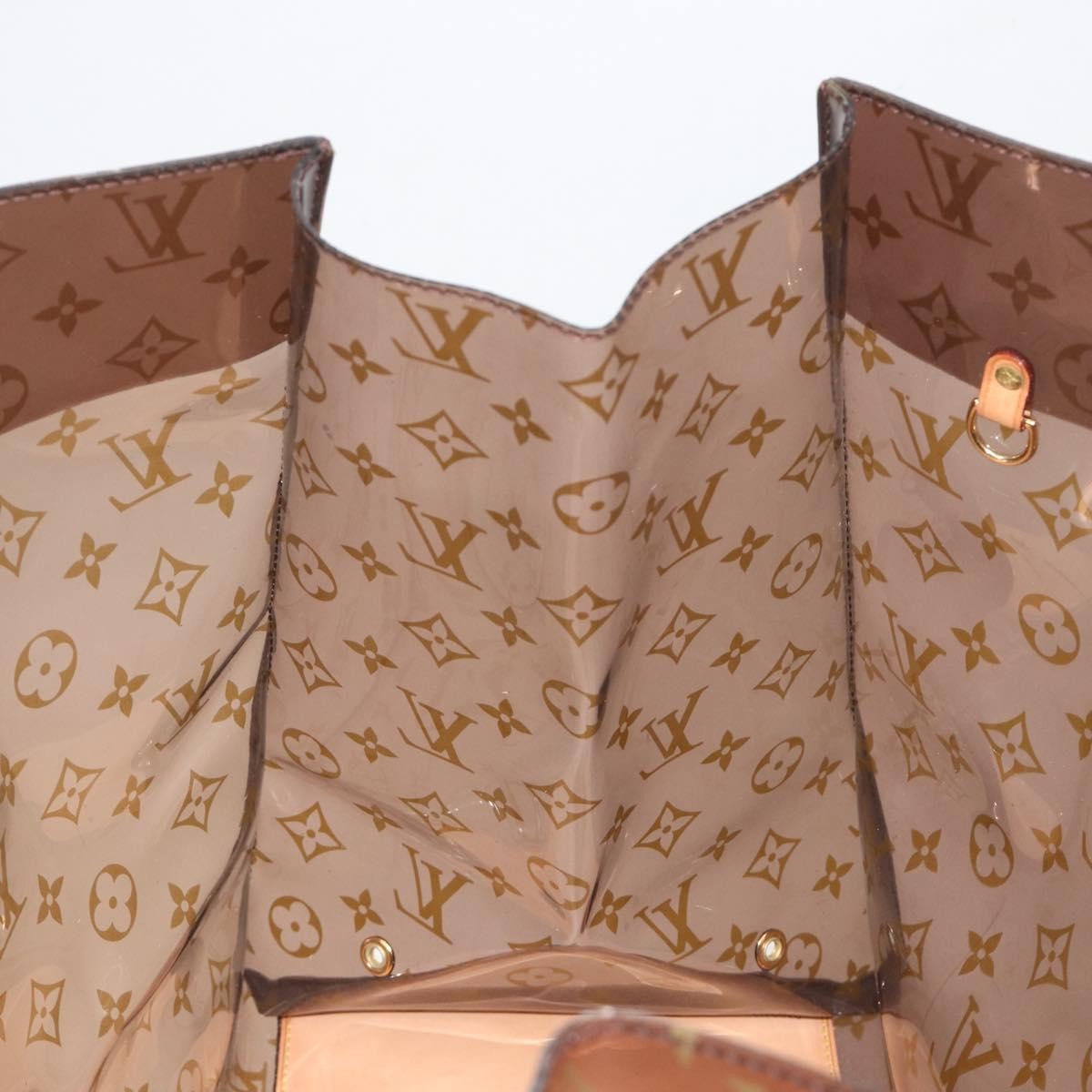Louis Vuitton Ambre Sac Cabas Monogram Vinyl Brown Plastic Tote Bag Bag (Pre-Owned)
