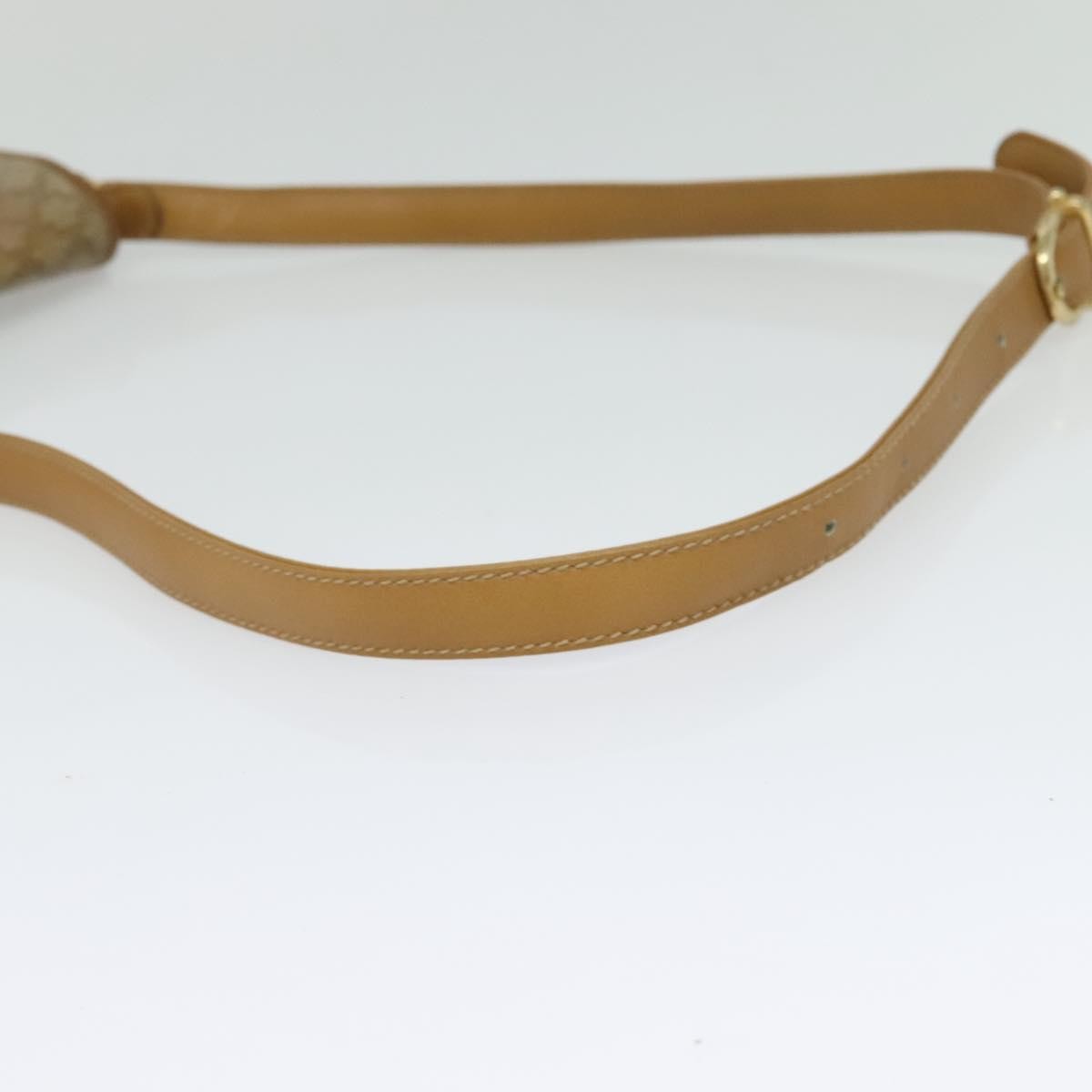 Celine Vintage Macadam Canvas And Leather Beige Canvas Shoulder Bag Bag (Pre-Owned)