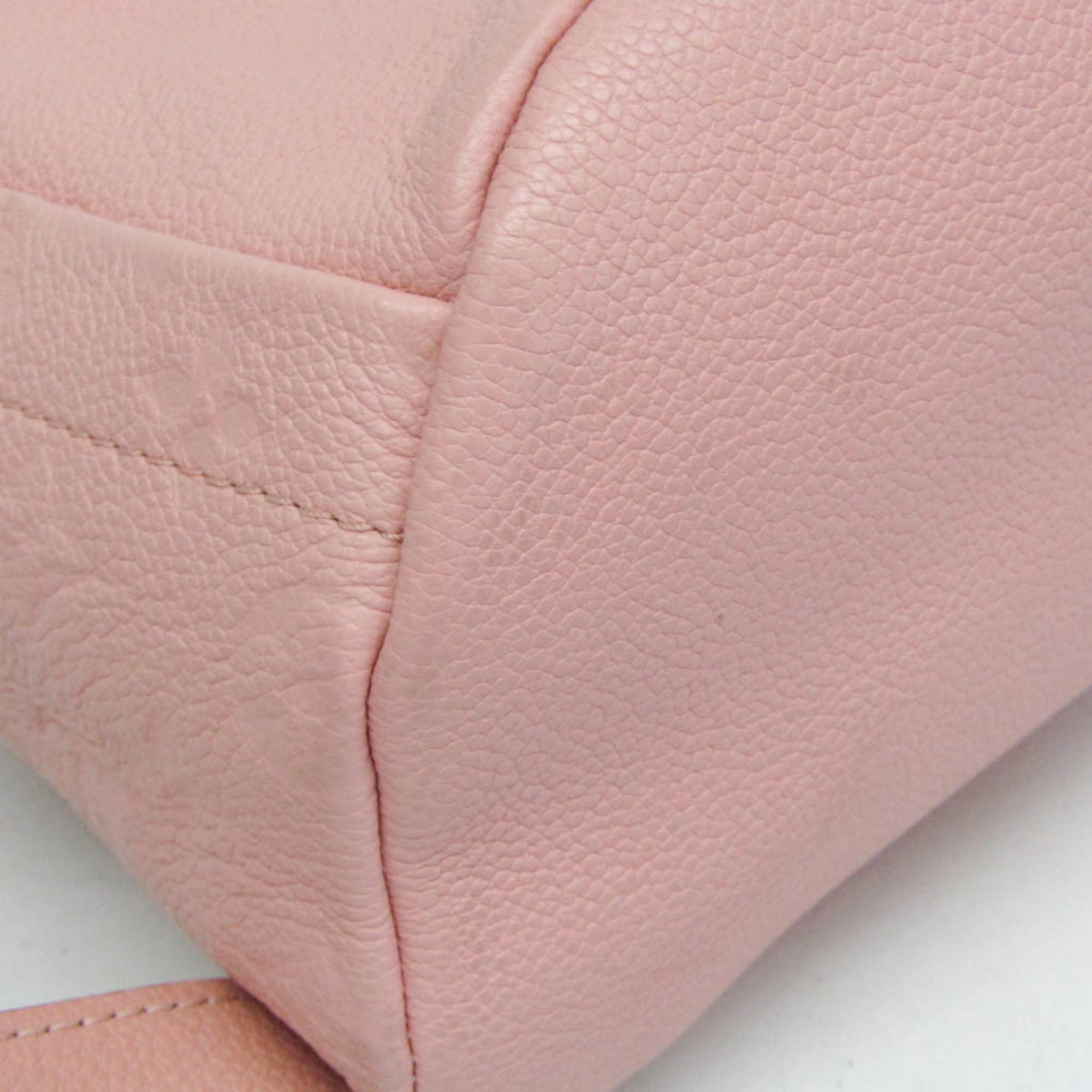 Louis Vuitton Sorbonne Monogram Empreinte Leather Pink Leather Backpack Bag (Pre-Owned)