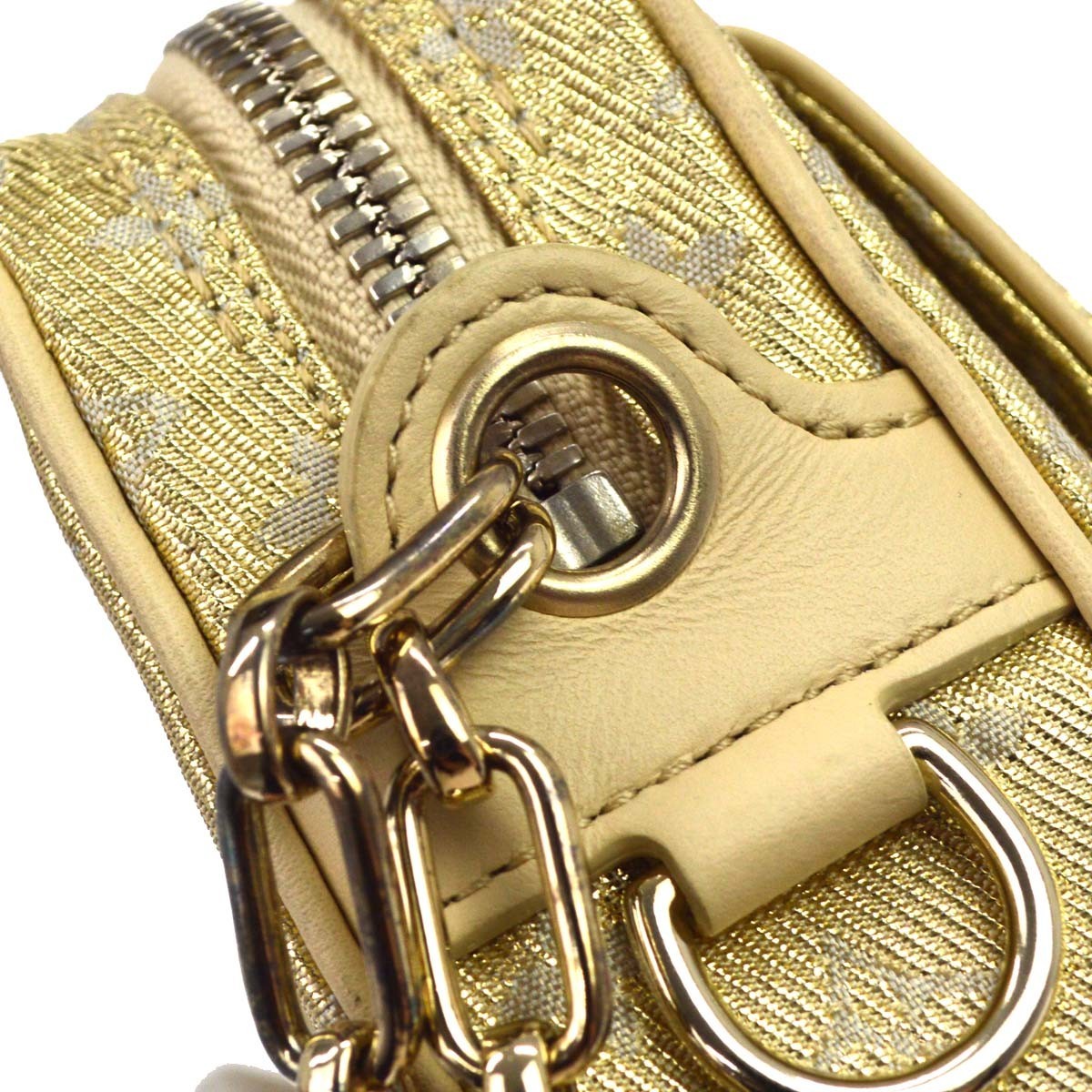 Louis Vuitton Mckenna Mini Lin Gold Canvas Shoulder Bag Bag (Pre-Owned)