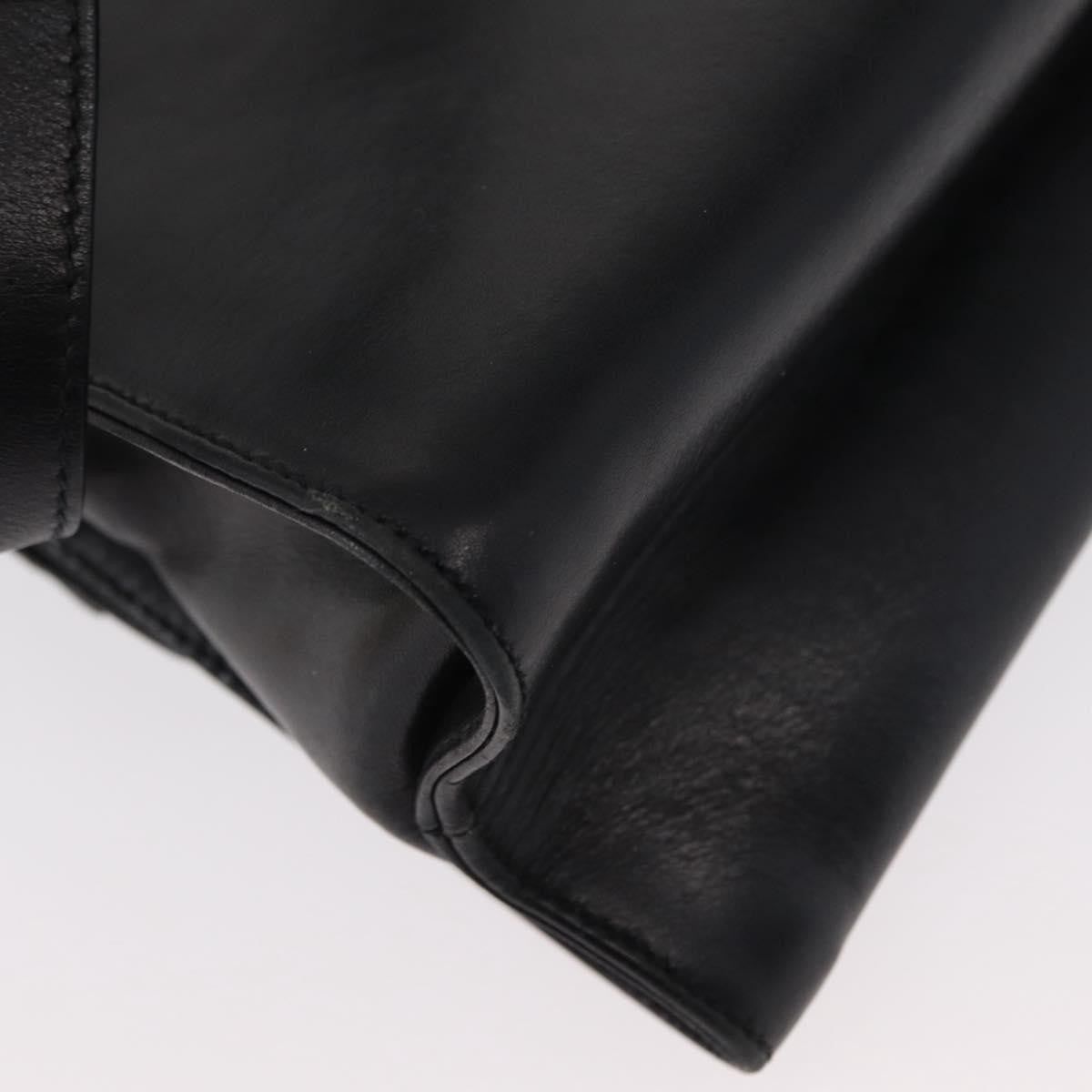 Salvatore Ferragamo Vintage Vara Bow Top Handle Leather Black Leather Handbag (Pre-Owned)