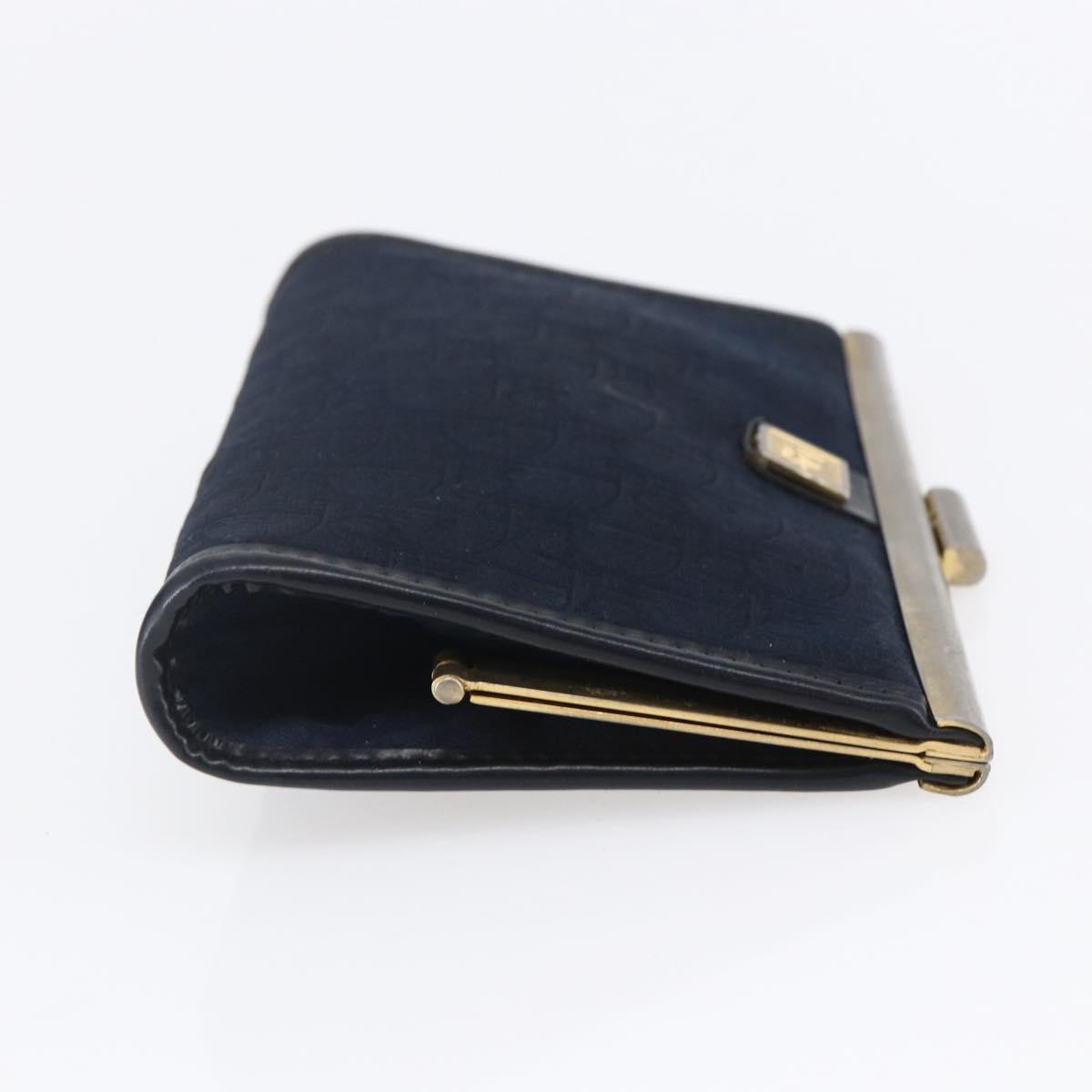 Christian Dior Vintage Trotter Canvas Navy Canvas Clutche & Pouche Bag (Pre-Owned)