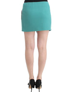 Costume National Chic Wraparound Mini Skirt in Women's Blue
