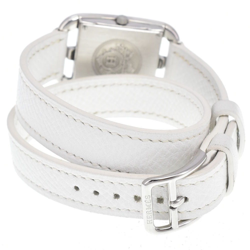 Hermes Cape Cod Quartz Stainless Steel And Leather Watch (Pre-Owned)