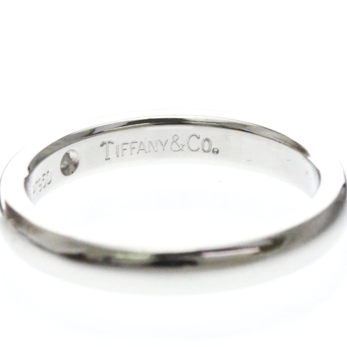 Tiffany & Co. Classic Wedding Band Platinum Silver Platinum Ring Jewelry (Pre-Owned)