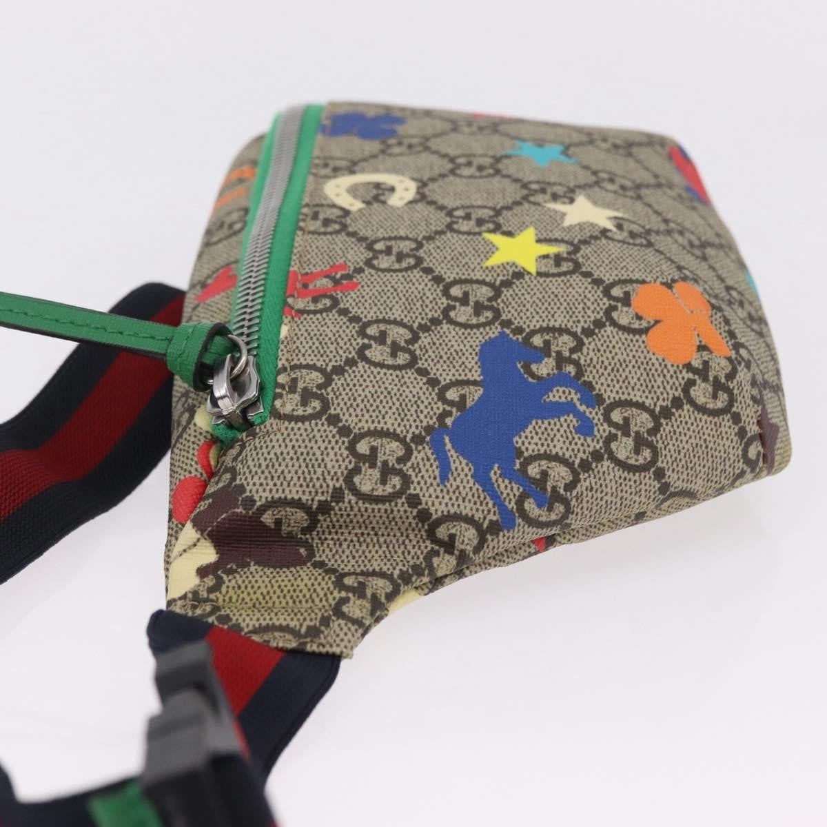 Gucci Children's Belt Bag Printed Gg Coated Canvas Beige Canvas Clutche & Pouche Bag (Pre-Owned)